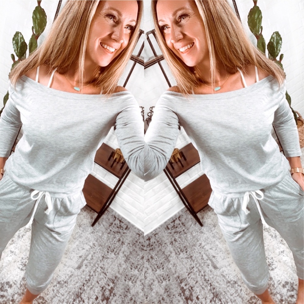 Grey Asymmetrical Jumpsuit! Free Shipping!